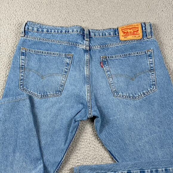 Levi's 502 Taper Jeans Men's 36x30 Fit (36x25) Medium Wash Causal Streetwear - Picture 9 of 10